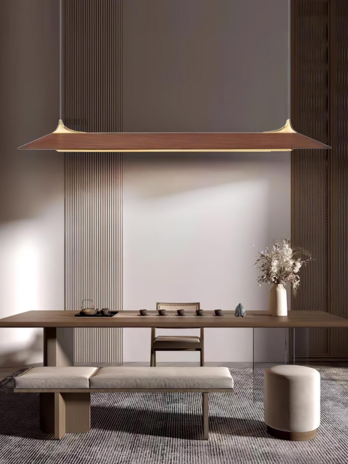 Mernoe Wooden Chandelier – Ambient Illumination in Luxury Interior Setting View 5