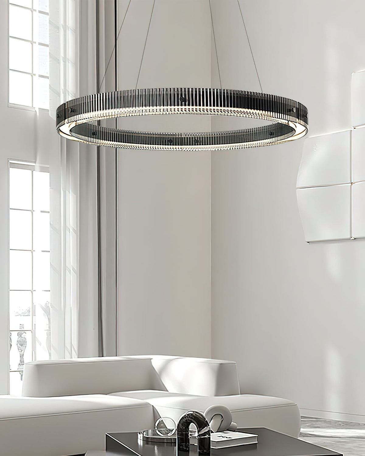 Modern Merope Chandelier – Ambient Illumination in Luxury Interior Setting View 12