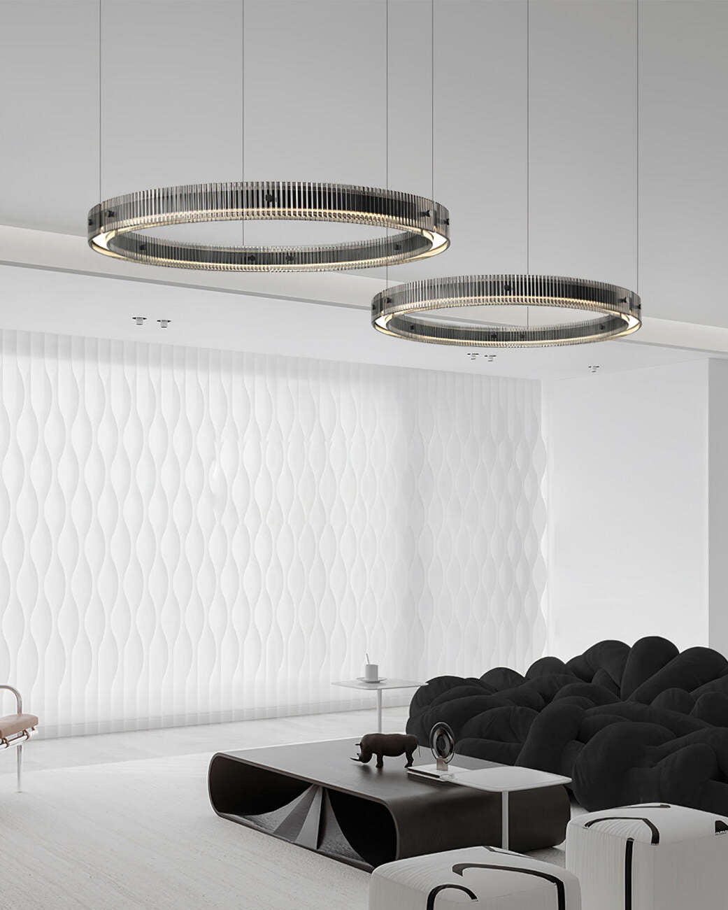 Modern Merope Chandelier – Ambient Illumination in Luxury Interior Setting View 13