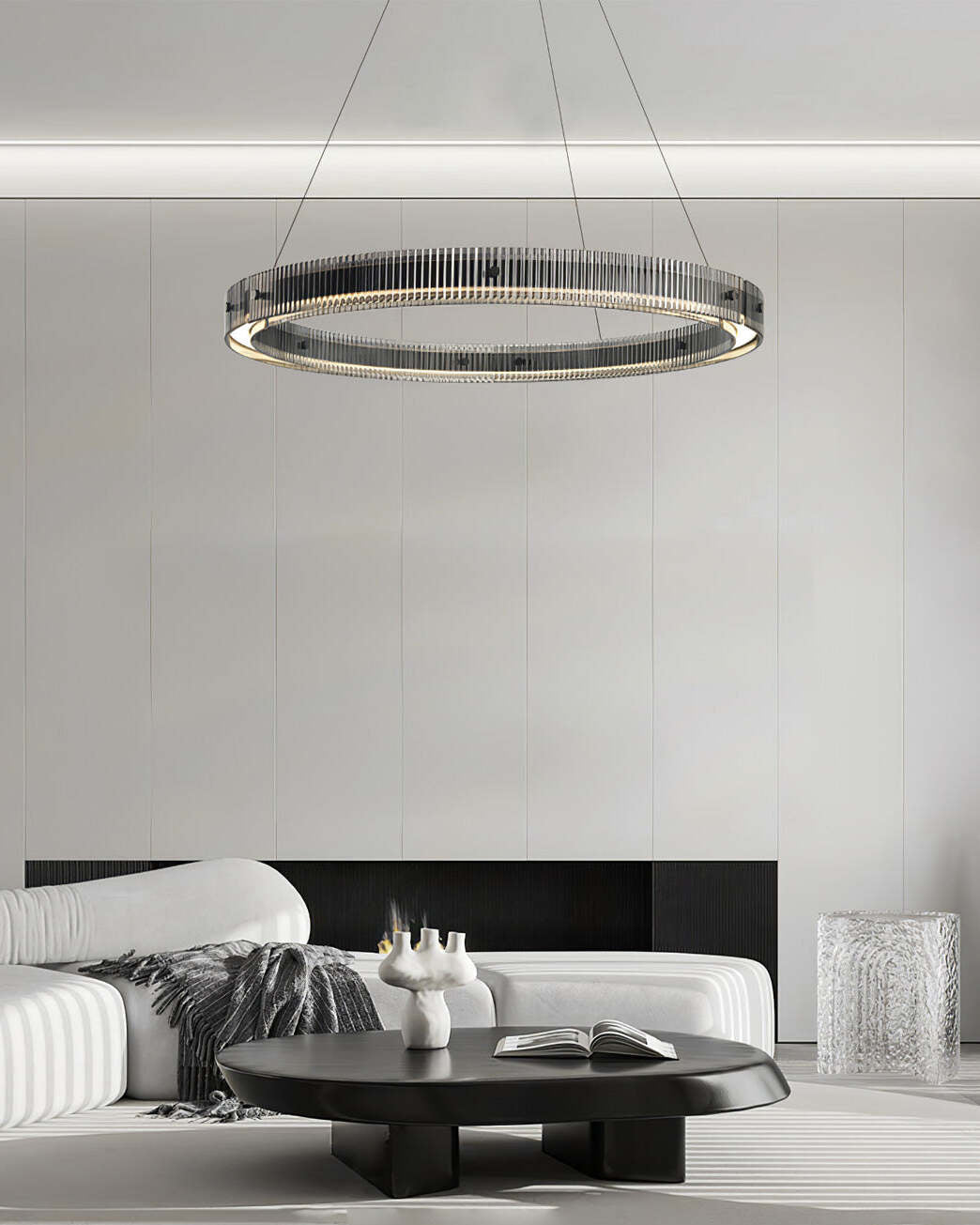 Modern Merope Chandelier – Ambient Illumination in Luxury Interior Setting View 14