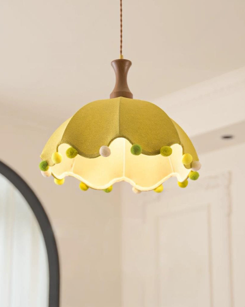 Merrivale Curated Solid Brass Pendant Light – unlit natural material contrast