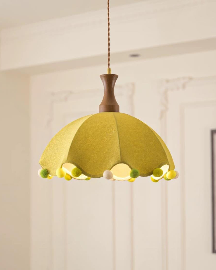 Merrivale Curated Solid Brass Pendant Light – full fixture elevation view