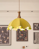 Merrivale Curated Solid Brass Pendant Light – side angled contour profile