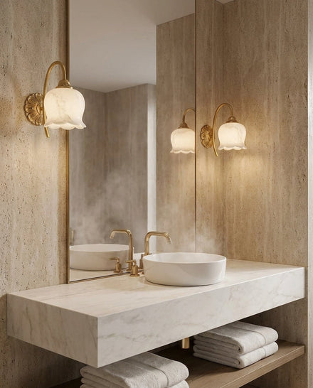 Mia Alabaster Wall Sconce