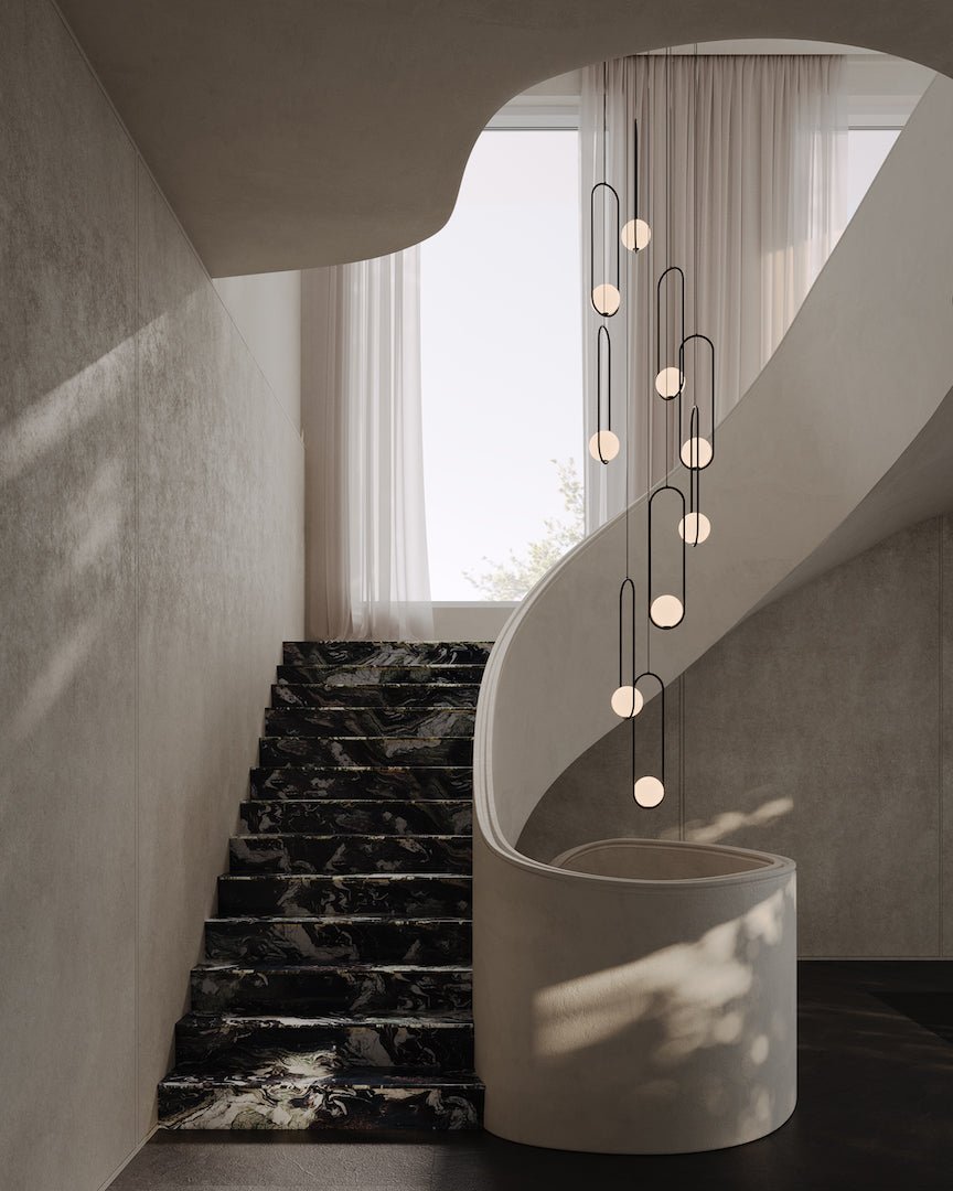 Mila Combination Chandelier – Ambient Illumination in Luxury Interior Setting View 9