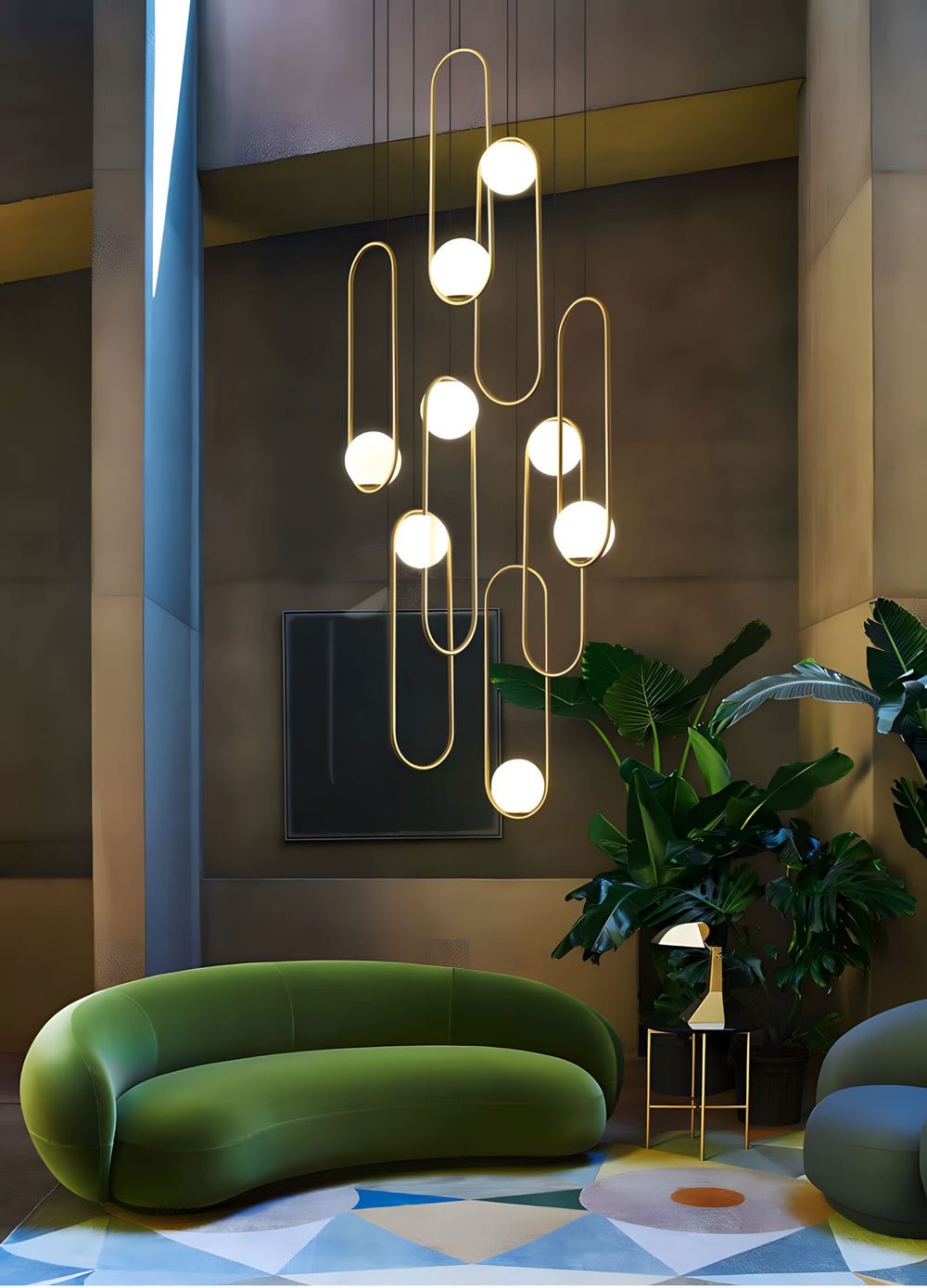 Mila Combination Chandelier – Ambient Illumination in Luxury Interior Setting View 12