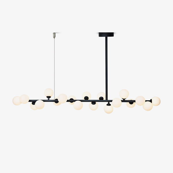 Linear Balls Curated Mouth-Blown Frosted Glass C