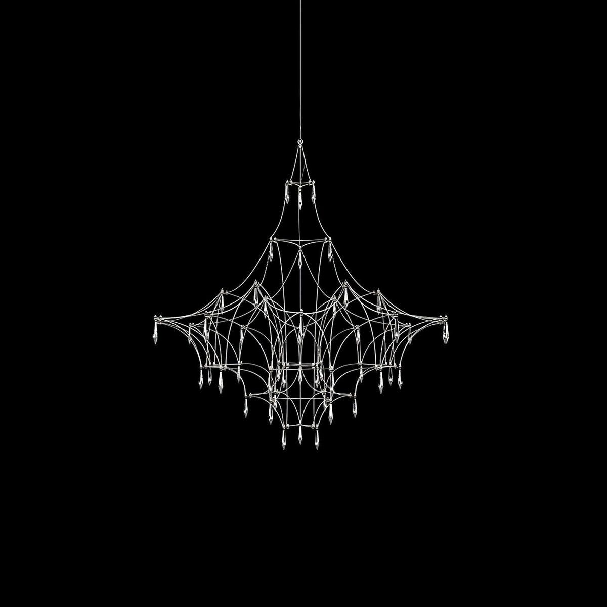 Mira Chandeliers Curated K9 Bohemian Crystal Cha – ∅ 23.6 x H 23.6  Dia 60cm x H 60cm finish configuration #1