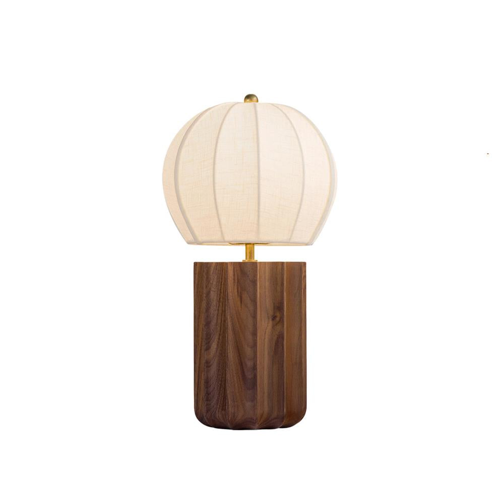 Mirelle Curated Yellow Travertine Table Lamp – W 22cm x H 40cm  W 8.6 x H 15.7 finish configuration