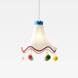 Mireo Curated Iron & Glass Pendant Light – illuminated warm ambiance setting