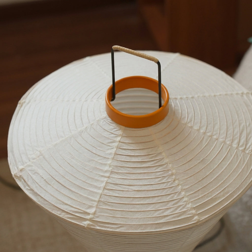 Mireto Paper Curated Washi Paper Table Lamp – handcrafted surface texture