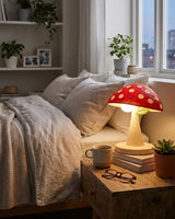 Miroku Curated Iron & Glass Table Lamp – macro detail view
