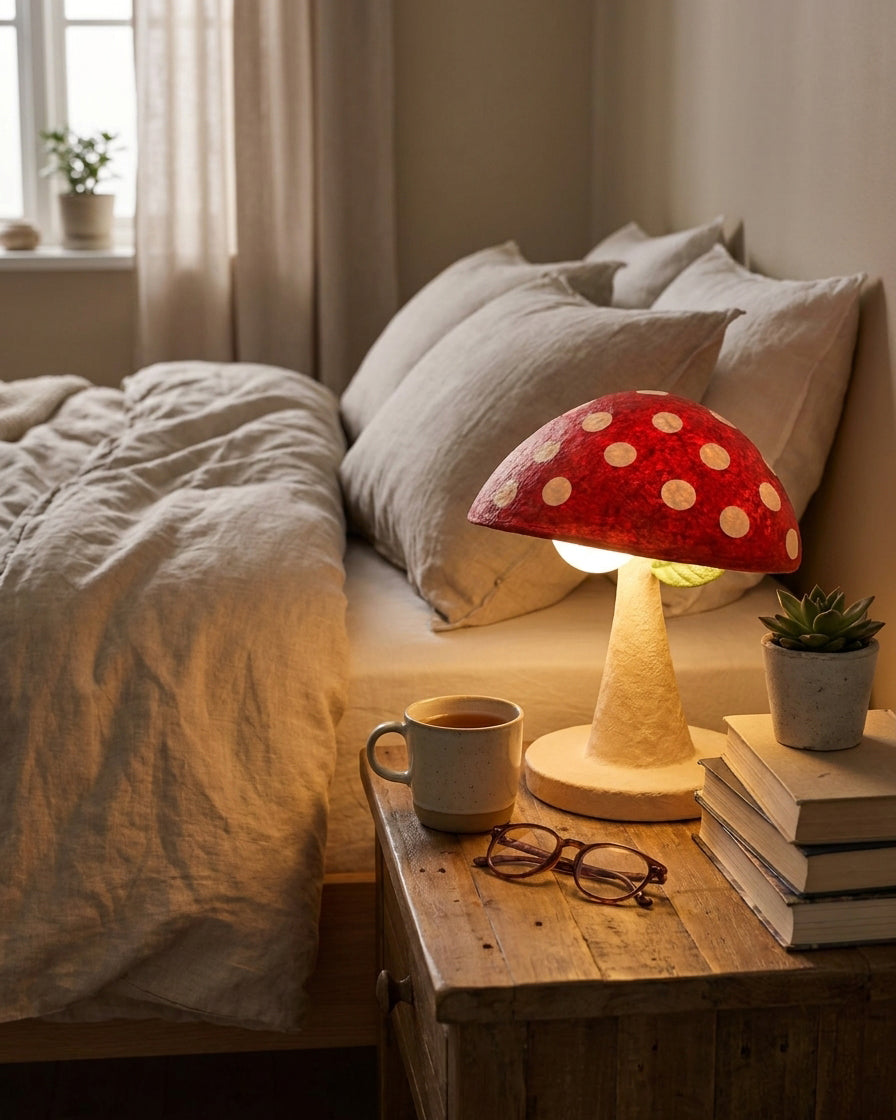 Miroku Curated Iron & Glass Table Lamp – architectural ceiling profile