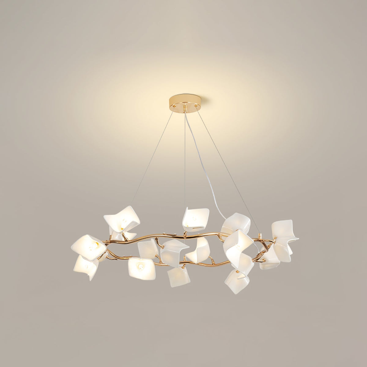 Mistral Flora Chandelier – Ambient Illumination in Luxury Interior Setting View 8