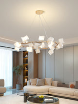 Mistral Flora Chandelier – Ambient Illumination in Luxury Interior Setting View 13