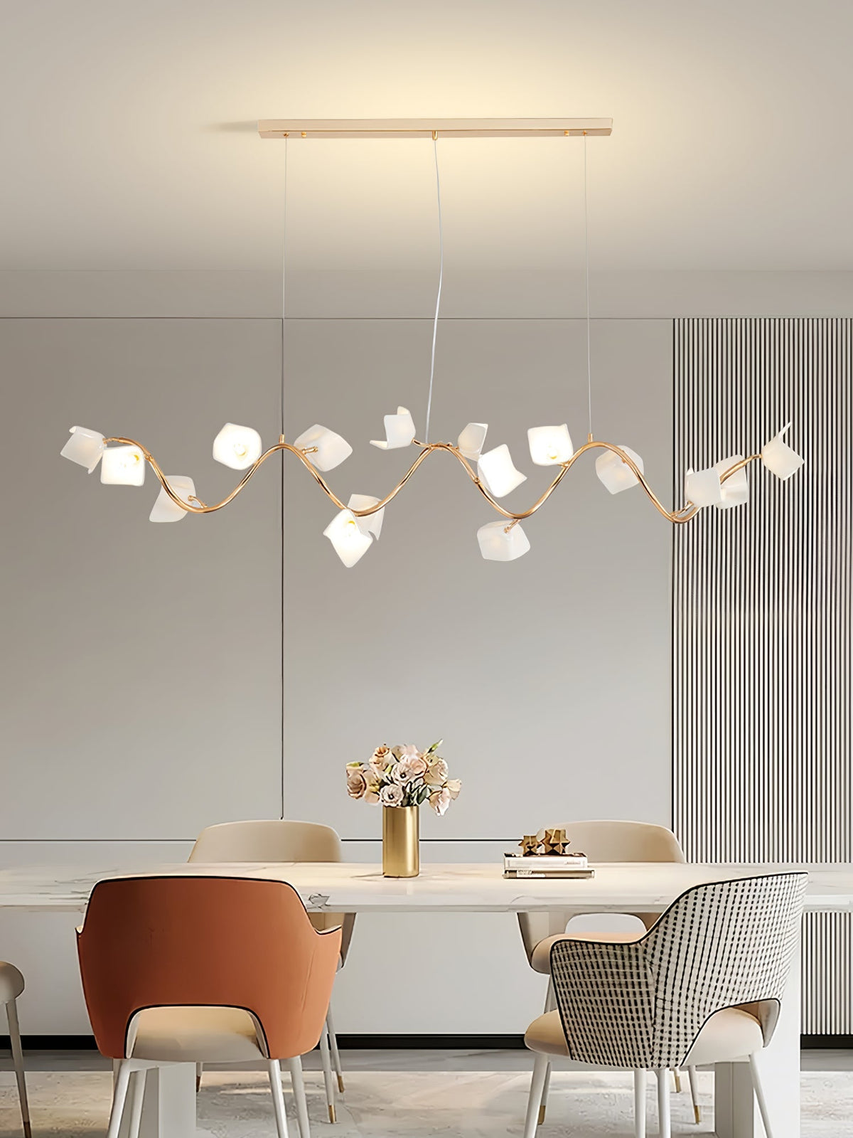 Mistral Flora Chandelier – Ambient Illumination in Luxury Interior Setting View 15