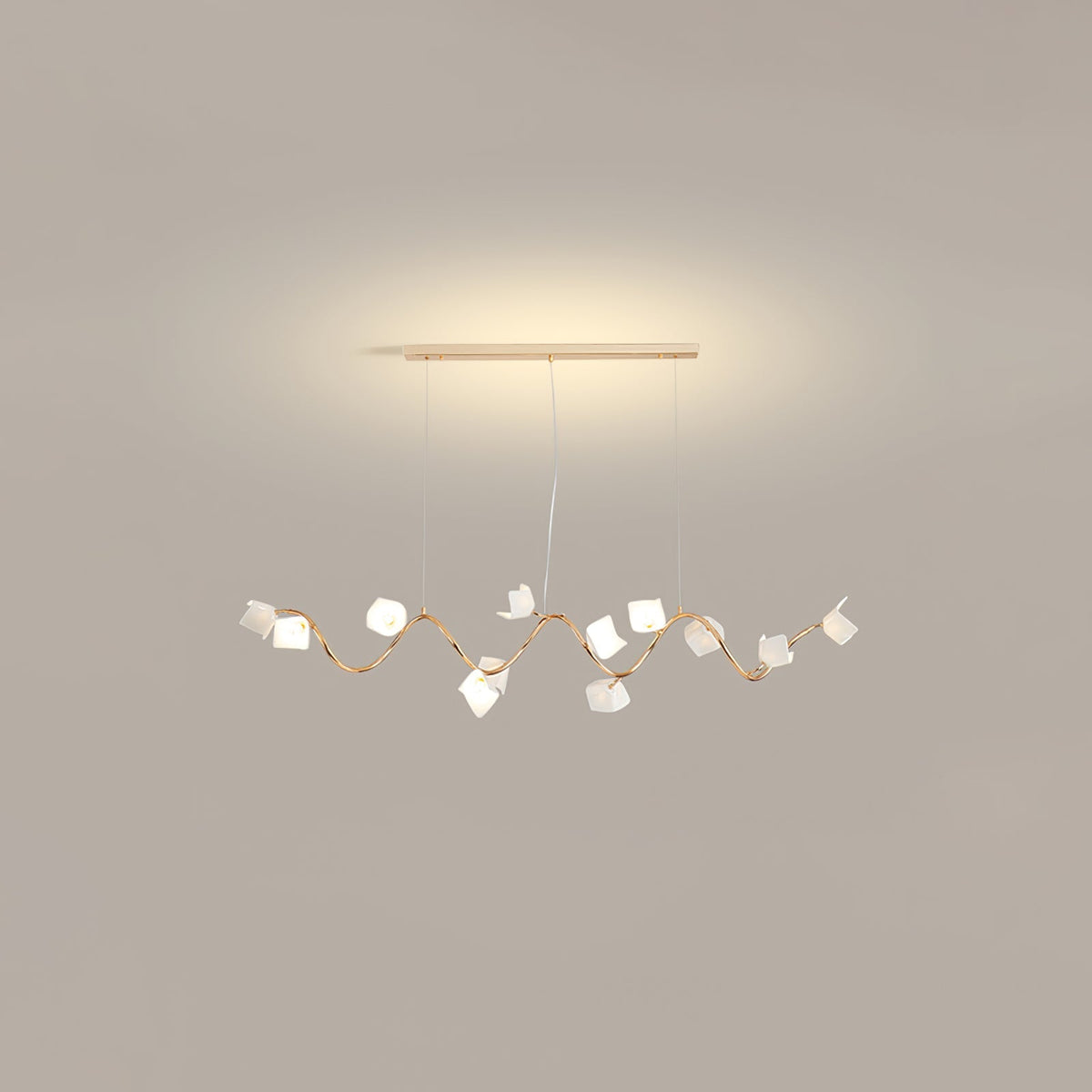 Mistral Flora Chandelier – Ambient Illumination in Luxury Interior Setting View 17