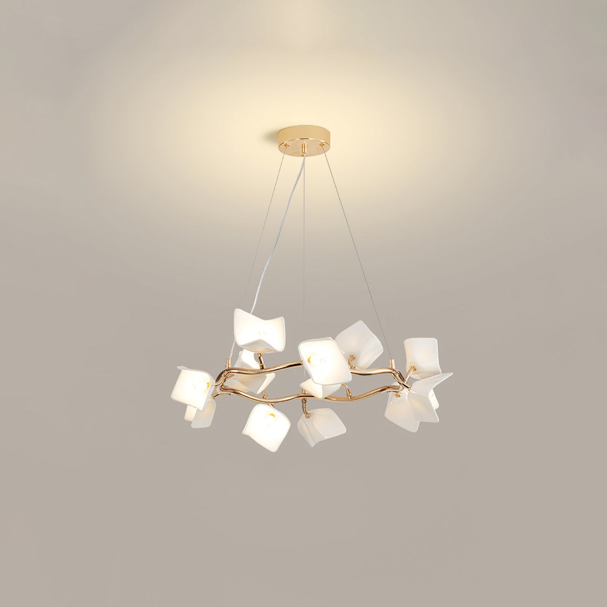 Mistral Flora Chandelier – Ambient Illumination in Luxury Interior Setting View 7