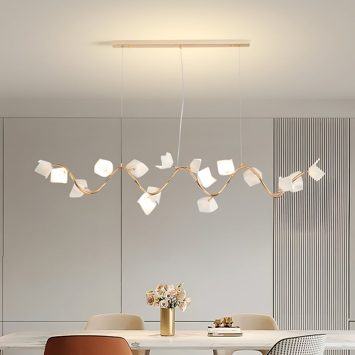 Mistral Flora Chandelier – Ambient Illumination in Luxury Interior Setting View 10