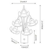 Mivella Curated Optical Acrylic Wall Sconce – macro detail view