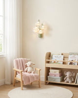 Mivella Curated Optical Acrylic Wall Sconce – illuminated warm ambiance setting