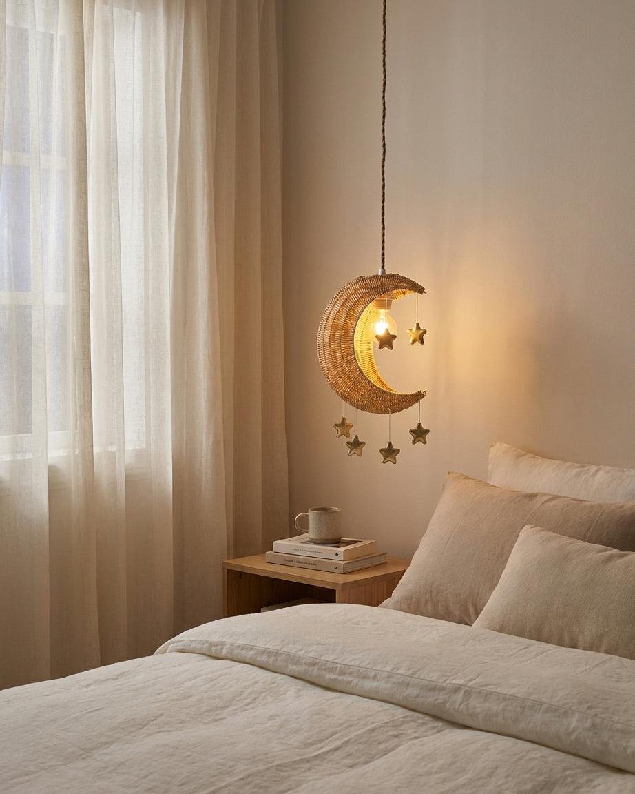 Mivora Star Pendant Light – Handcrafted Material Texture and Detail View