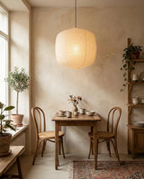 Miyori Paper Curated Washi Paper Pendant Light – dimensional scale reference
