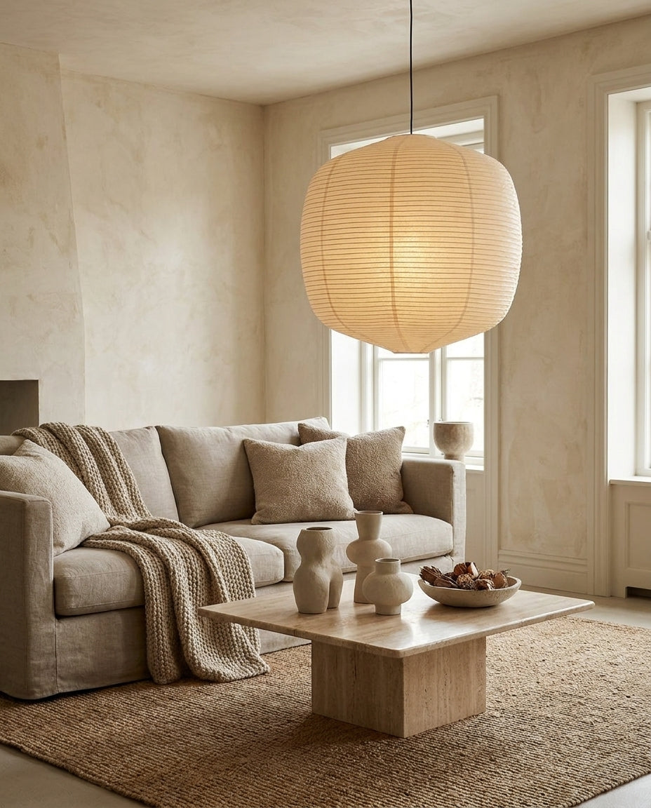 Miyori Paper Curated Washi Paper Pendant Light