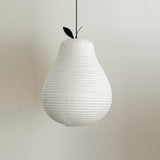 Mizuna Curated Washi Paper Pendant Light – Pear Dia 31cm x H 40cm  ∅ 12.2 x H 15.7 finish configuration