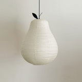 Mizuna Curated Washi Paper Pendant Light – Pear Dia 31cm x H 40cm  ∅ 12.2 x H 15.7 finish configuration #1