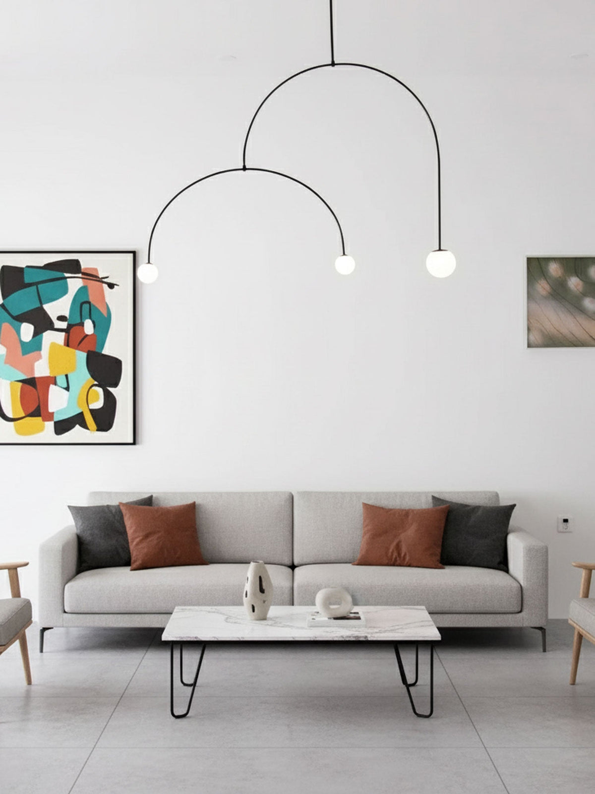 Modern Mobile Chandelier – Ambient Illumination in Luxury Interior Setting View 6