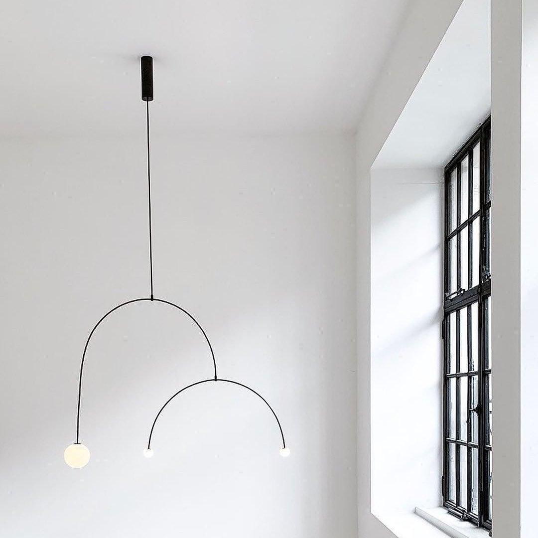 Modern Mobile Chandelier – Ambient Illumination in Luxury Interior Setting View 14