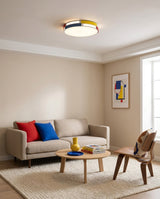 Modavio Curated Optical Acrylic Flush Mount Ceil – handcrafted surface texture