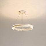 Modern Circle LED Curated Iron & Glass Chandelie – Single Layer ∅ 19.7 x H 47.2  Dia 50cm x finish configuration