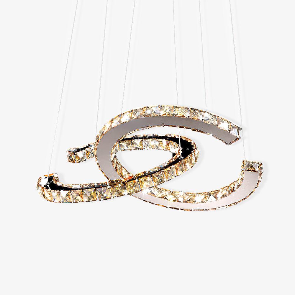 Modern Crystal Double C Curated K9 Bohemian Crys – K9 Bohemian Crystal Chandelier