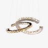 Modern Crystal Double C Curated K9 Bohemian Crys