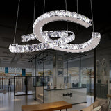 Modern Crystal Double C Curated K9 Bohemian Crys – spatial dining room perspective
