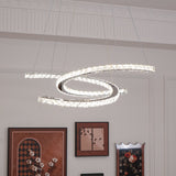 Modern Crystal Double C Curated K9 Bohemian Crys – side angled contour profile