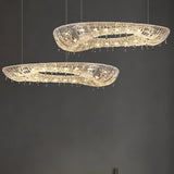 Modern Round Crystal Chandelier – Ambient Illumination in Luxury Interior Setting View 5