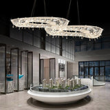 Modern Round Crystal Chandelier – Ambient Illumination in Luxury Interior Setting View 11