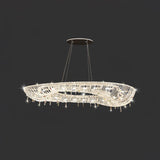 Modern Round Crystal Chandelier – Ambient Illumination in Luxury Interior Setting View 14