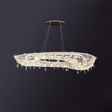Modern Round Crystal Chandelier – Ambient Illumination in Luxury Interior Setting View 15