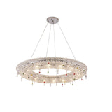 Modern Round Crystal Chandelier – Ambient Illumination in Luxury Interior Setting View 16