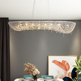 Modern Round Crystal Chandelier – Handcrafted Material Texture and Detail View