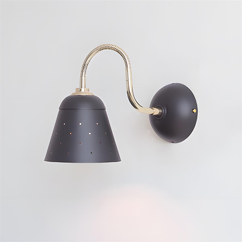Modica Curated Iron & Glass Wall Sconce – W 16.5cm x H 25cm  W 6.5 x H 9.8 finish configuration #1 #2 #3 #4 #5 #6