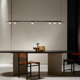 Modulo Horizontal Curated Mouth-Blown Frosted Gl warm illuminated room view
