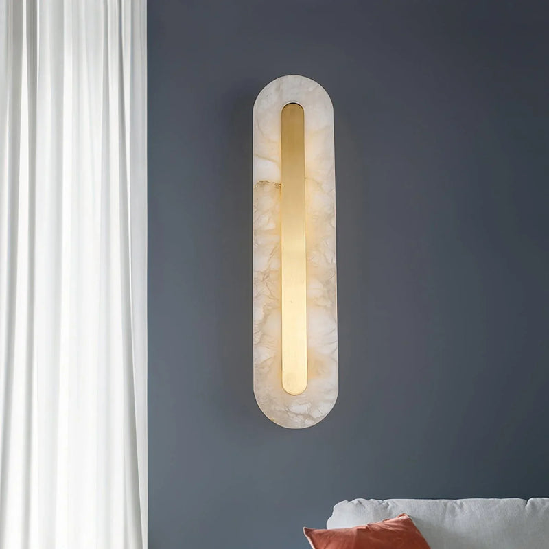 Spanish Alabaster Wall Lamp View 6 | Mokat Alabaster Wall Lamp | JINSHE | JINSHE