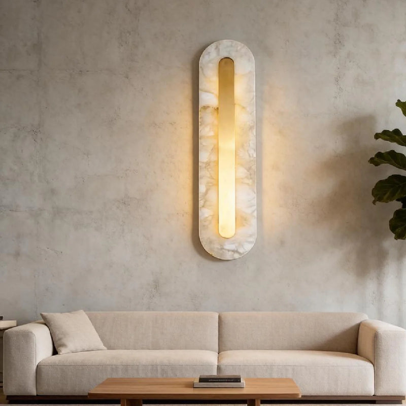 Spanish Alabaster Wall Lamp View 5 | Mokat Alabaster Wall Lamp | JINSHE | JINSHE