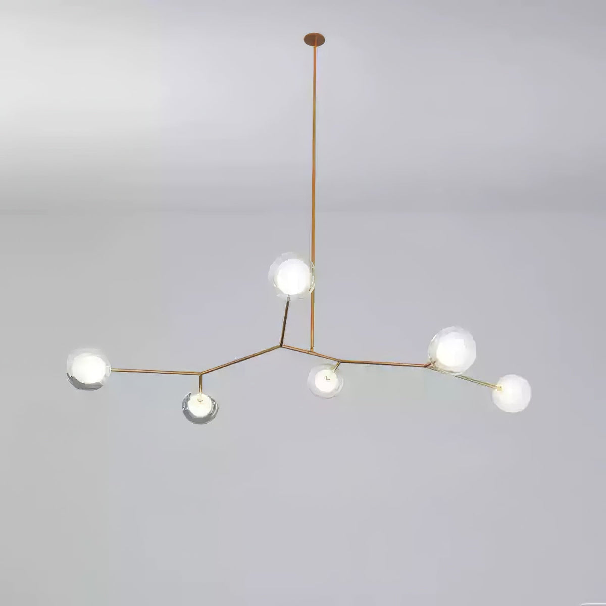 Molecular Glass Balls Chandelier – Ambient Illumination in Luxury Interior Setting View 16