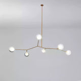 Molecular Glass Balls Chandelier – Ambient Illumination in Luxury Interior Setting View 16